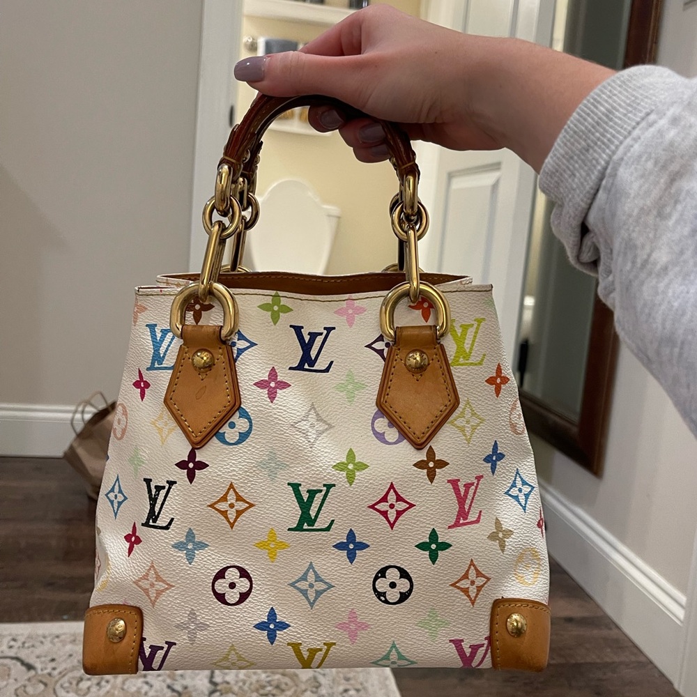 Louis Vuitton Audra Multicolor Bag White